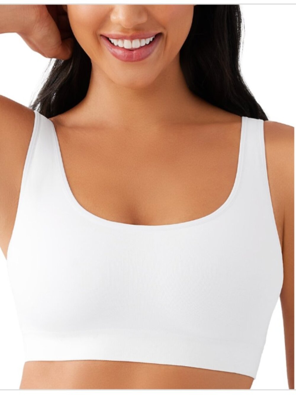 Wacoal Women's Feeling Flexible Bralette in White Size L 5738